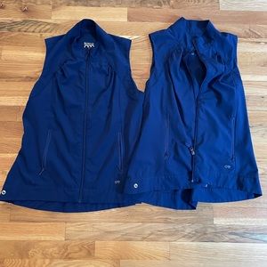 Barco One 2 pocket zip scrub vest Navy Med